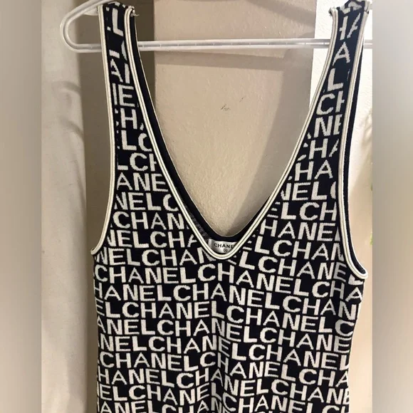 Chanel Monogram Black and White Jumpsuit - Picture 4 of 5